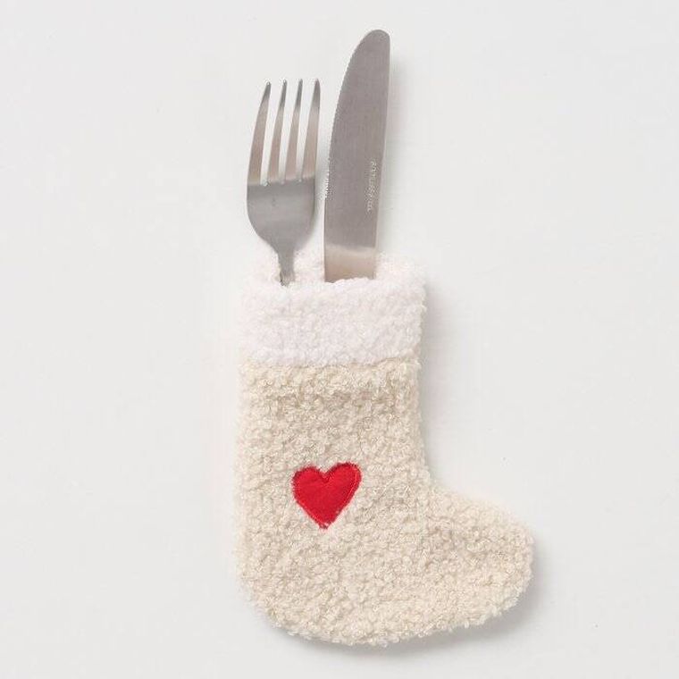 Boltze Home, Pelly, pluszowa kieszonka na sztućce