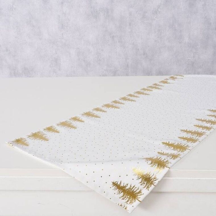 Boltze Home, Platina, świąteczny bieżnik na stół, 138,6 cm