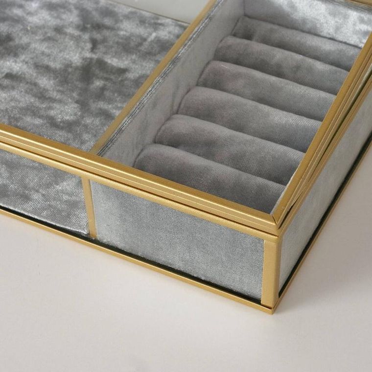 Boltze Home, pudełko na zegarki i na biżuterię, Clipo, transparentne