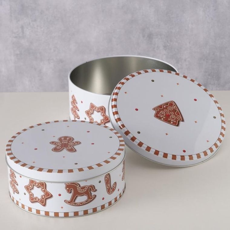 Boltze Home, puszka na ciastka, Ginger, 2 szt.