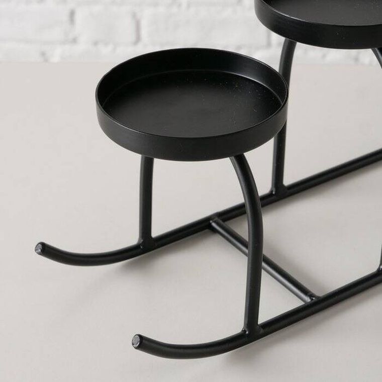 Boltze Home, Slido, metalowy świecznik w formie sań