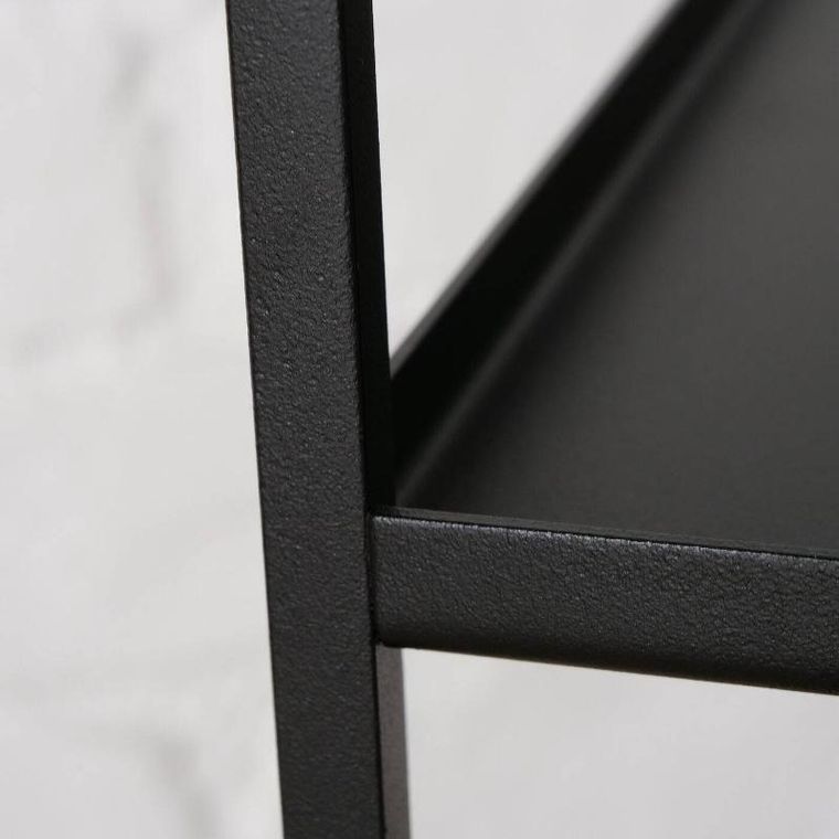 Boltze Home, stoliki kawowe loftowe czarne, Como, 2 szt.