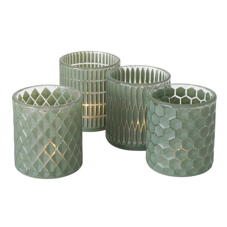 Boltze Home, świecznik mozaika, Dustin, Ø 8 cm