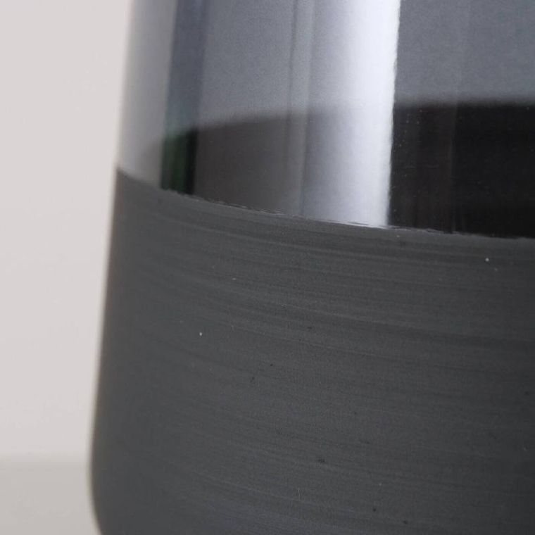 Boltze Home, szklanka do wody lub drinków, Moluna, czarne szkło, 380 ml