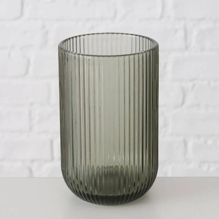 Boltze Home, szklanki do wody, Rigano, ryflowane szkło, 320 ml