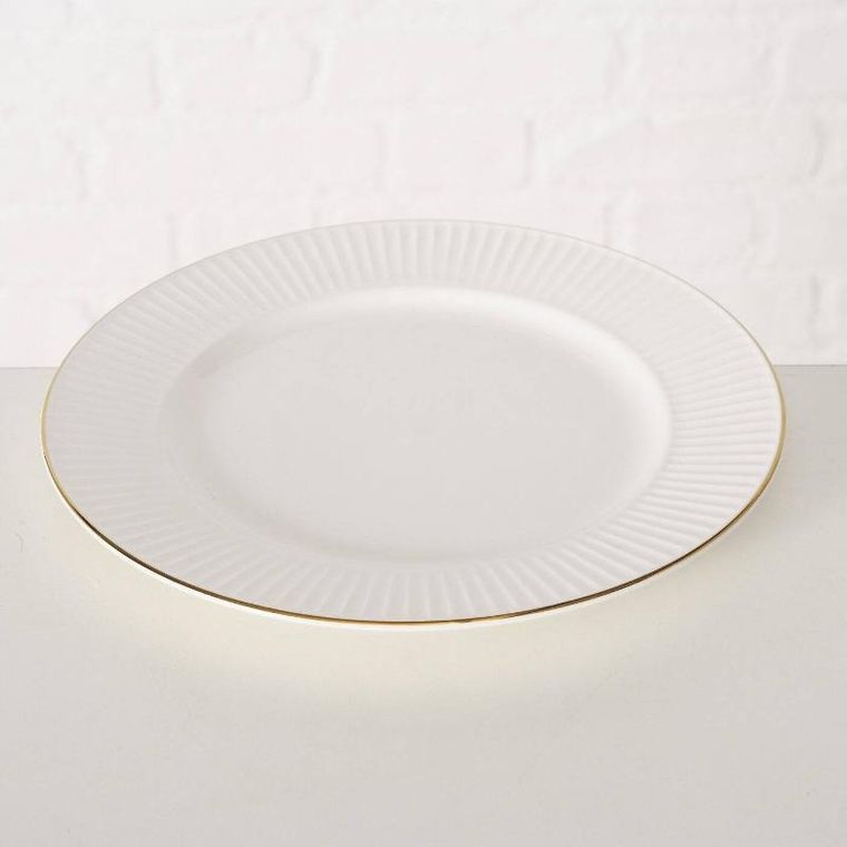 Boltze Home, talerz deserowy, Kelly, porcelanowy, Ø 20 cm