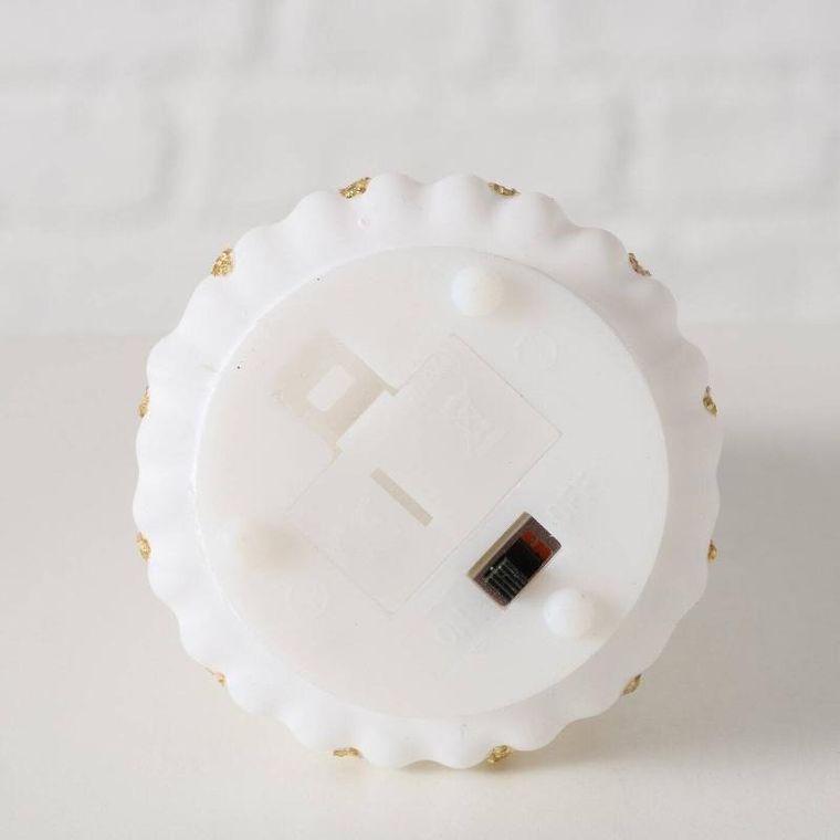 Boltze Home, Toris, świeca w kształcie choinki ze sztucznym płomieniem, 12 cm