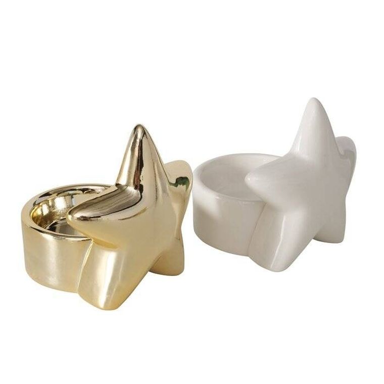 Boltze Home, Ulanda, porcelanowy świecznik na tealight