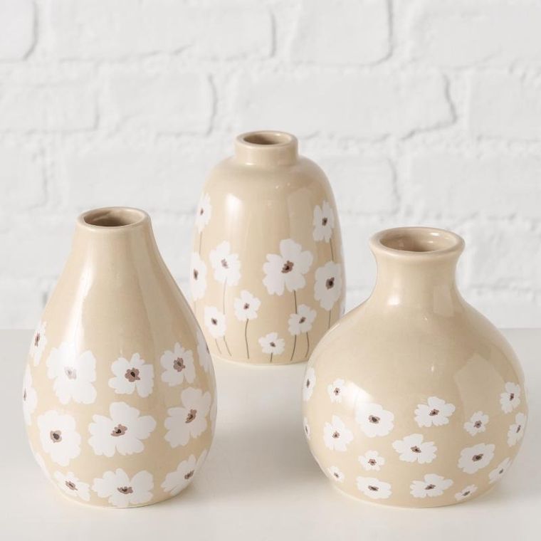 Boltze Home, wazon ceramiczny w kwiaty, Canea