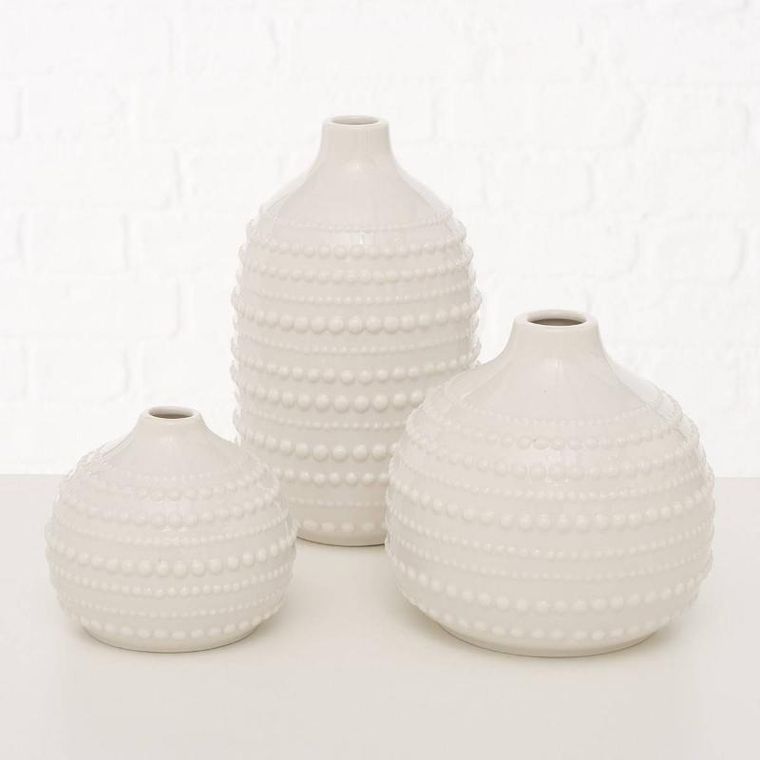Boltze Home, wazon dekoracyjny, Meruna, porcelanowy, 3 szt.