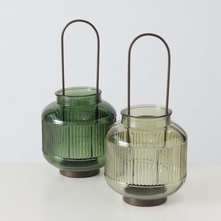 Boltze Home, Zenor, świecznik szklany na tealight, 29 cm