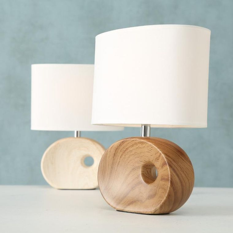 Boltze, lampa stołowa z porcelanową bazą, Oakville, 30 cm