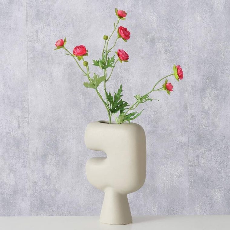 Boltze, matowy wazon gliniany, Pasu, 23 cm