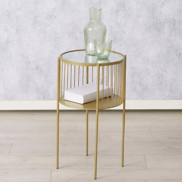 Boltze, metalowy stolik pomocniczy, Lobo, ø 33-55.5 cm