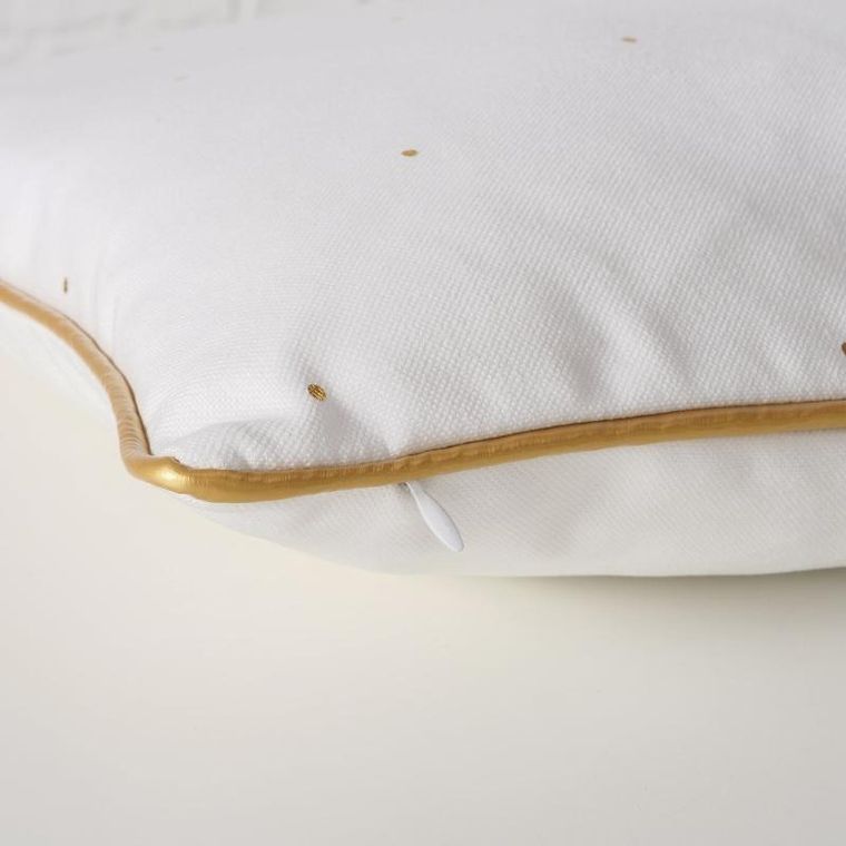 Boltze, poduszka dekoracyjna z metaliczną lamówką, Dilara, 45-45 cm