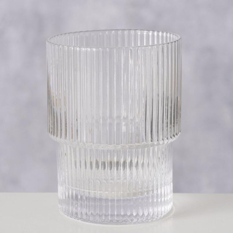 Boltze, Riffo, prążkowana szklanka, 180 ml