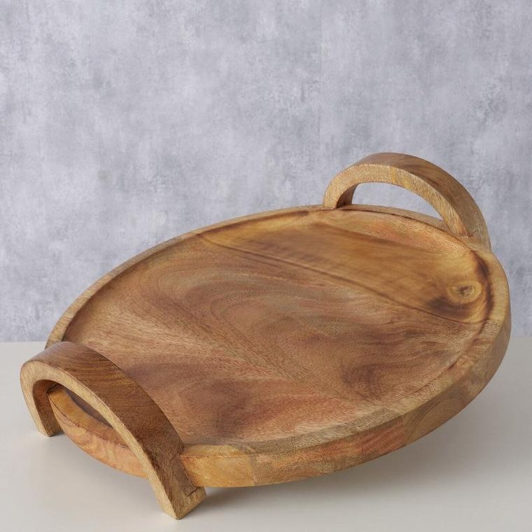 Boltze, taca z drewna mango, Julina, ø 35 cm