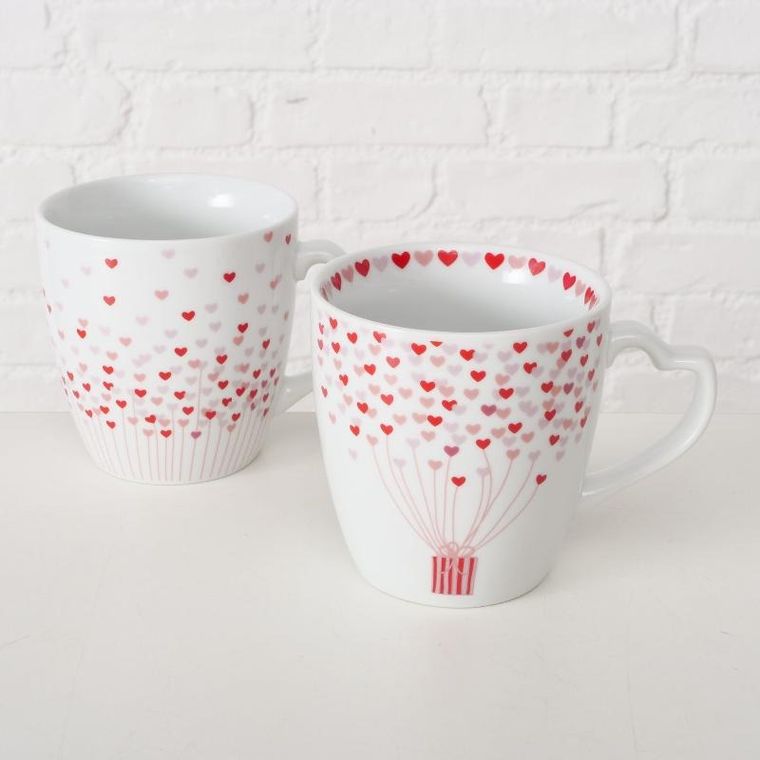 Boltze, zestaw dwóch kubków dla zakochanych, Sherine, 480 ml