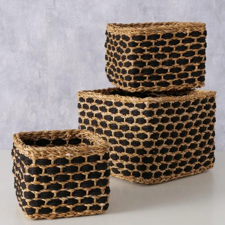 Boltze, zestaw koszy dekoracyjnych, Nura, 3 szt. różne rozmiary