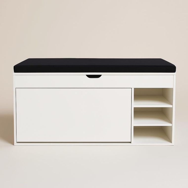 Boximo, Gradia, szafka na buty z siedziskiem i wysuwanymi półkami, 100-34-50 cm