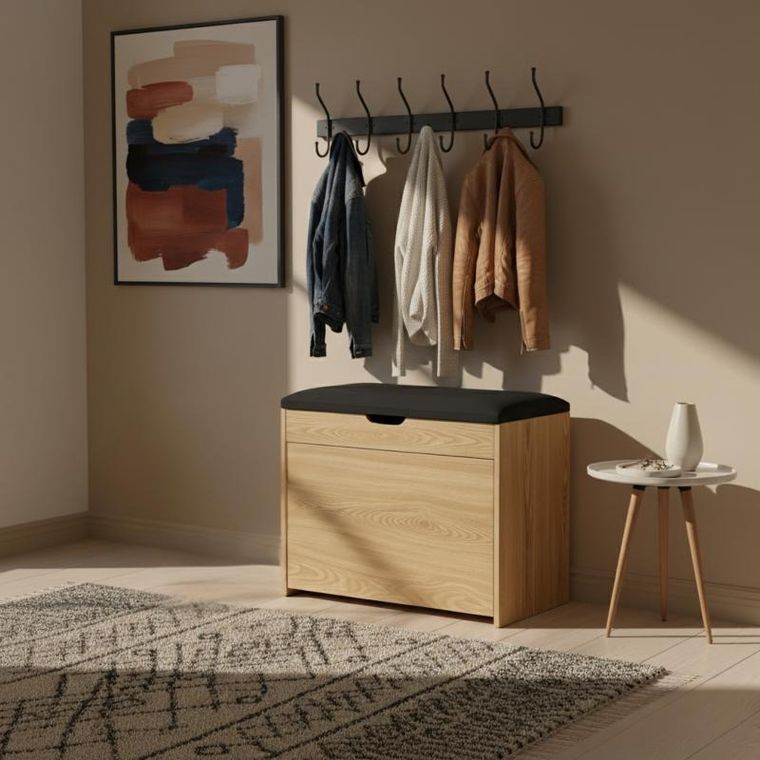 Boximo, Vault, szafka na buty z siedziskiem i wysuwanymi półkami, 57-30-53 cm