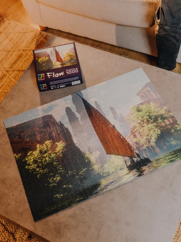 Brain Games, Flow, Boat, puzzle, 1000 elementów