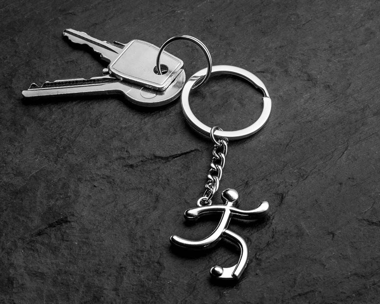 Brelok sportowca, Piłka nożna, srebrny