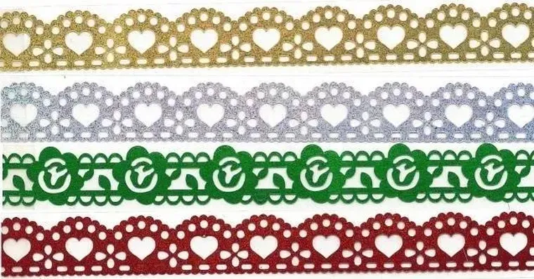 Brewis, taśma hologramowa z brokatem, samoprzylepna, 1 szt.