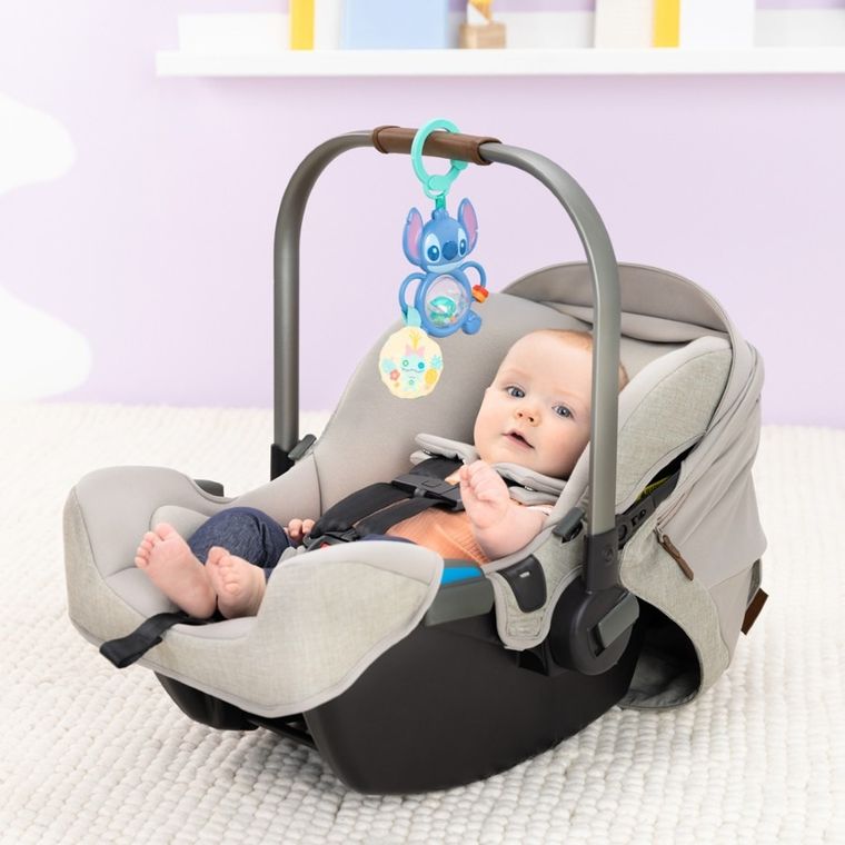 Bright Starts, Lilo i Stitch, Tummy Tumble, zawieszka z zabawką sensoryczną