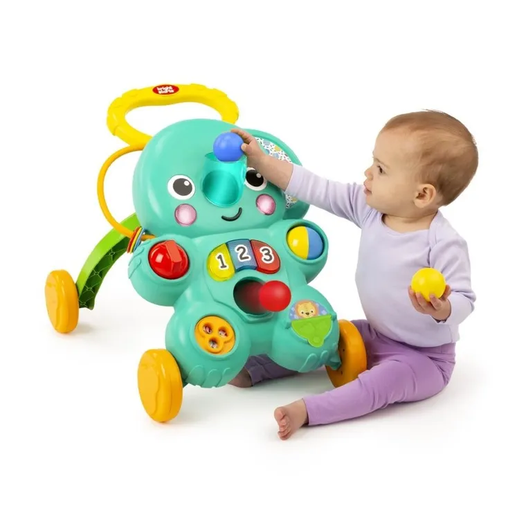 Bright Starts, Stroll 'n Roll, chodzik interaktywny, pchacz dla dzieci, 2w1