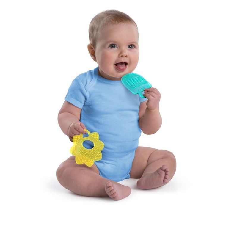 Bright Starts, Sunny Soothers, gryzak, 3m+, 2 szt.