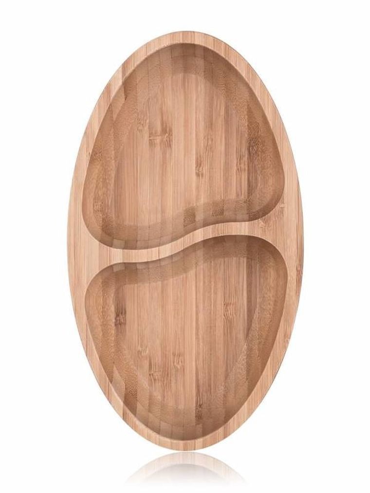 Brillante, Bamboo, bambusowy półmisek dzielony, 24-13,5-4 cm