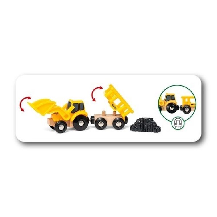 Brio, World, drewniane pojazdy budowlane