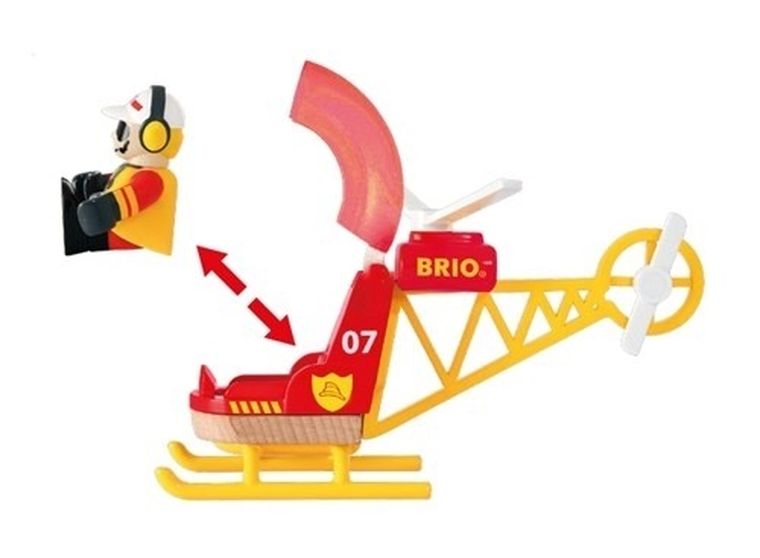 Brio World, Helikopter straży pożarnej, zabawka drewniana