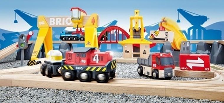Brio World, Kolejka Cargo Deluxe, zabawka drewniana