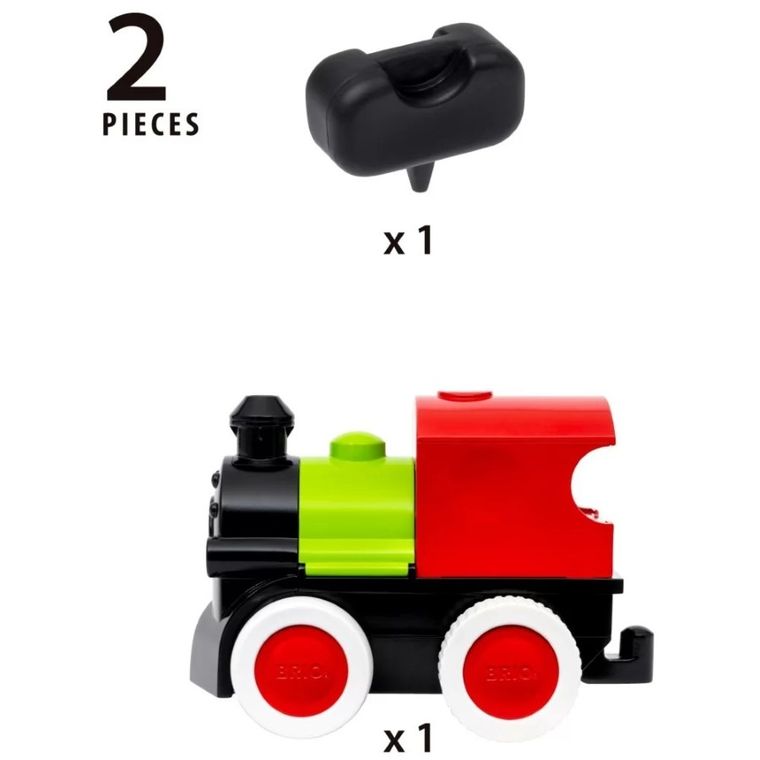 Brio World, Steam & Go Train, drewniana lokomotywa z parą