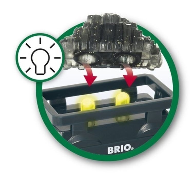 Brio World, Świecący wagon ze złotem, zabawka drewniana