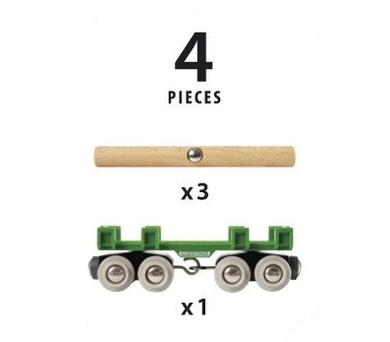 Brio World, Wagon z drewnem, zabawka drewniana