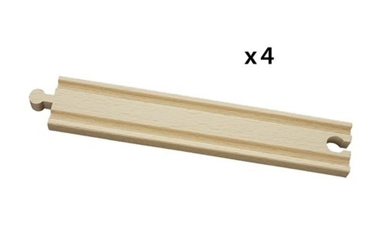 Brio World, zestaw długich torów prostych, zabawka drewniana