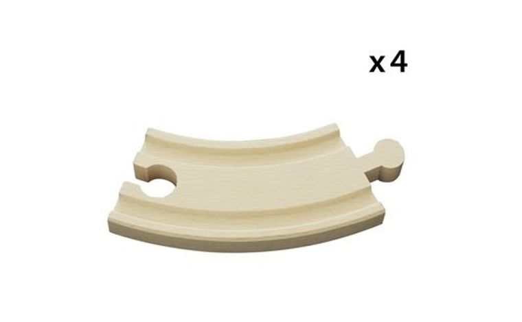 Brio World, Zestaw torów, krótkie łuki, zabawka drewniana