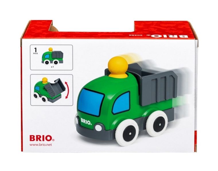 Brio, zabawka wywrotka, naciśnij i jedź