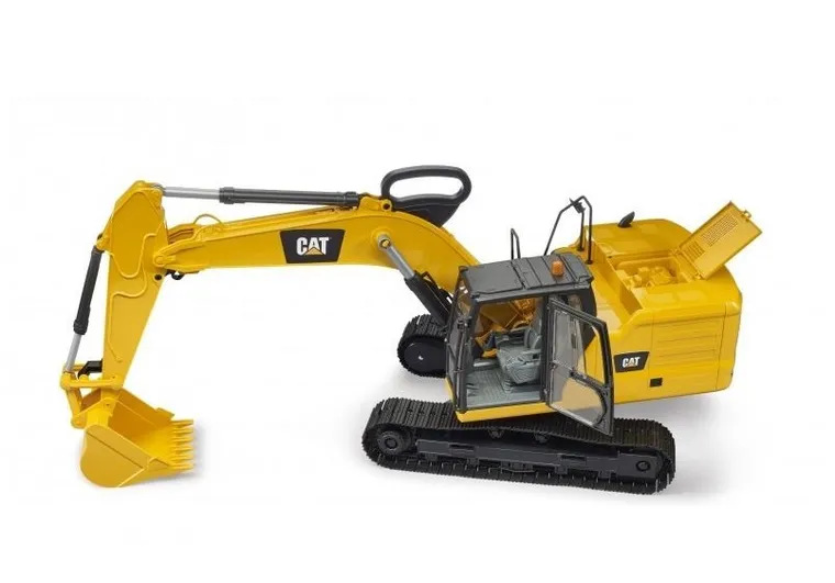 Bruder, CAT, koparka czerpakowa, duża, na gąsienicach