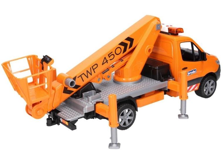 Bruder, Mercedes Benz Sprinter z podnośnikiem koszowym, pojazd