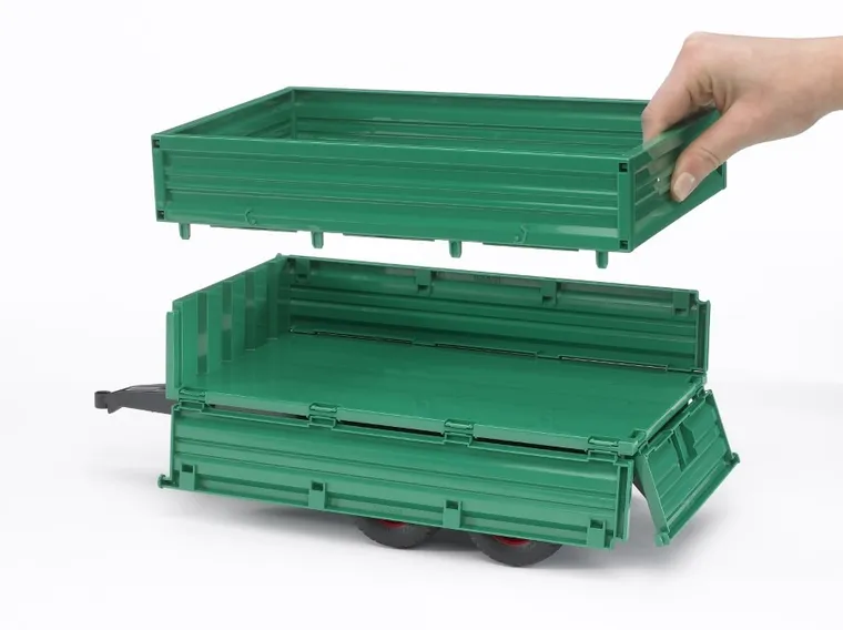 Bruder, Przyczepa dwuosiowa z podwyższonymi burtami