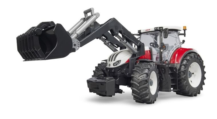 Bruder, Traktor Steyr 6300 Terrus CVT z ładowaczem, pojazd rolniczy
