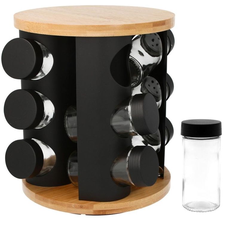 Brunbeste, stojak obrotowy na przyprawy, 12 pojemników