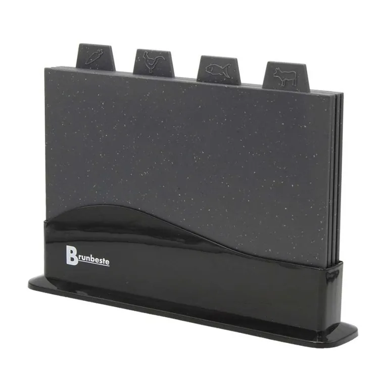 Brunbeste, zestaw 4 desek kuchennych w stojaku