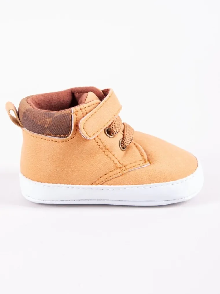 Buciki niechodki chłopięce, brązowe, Yoclub