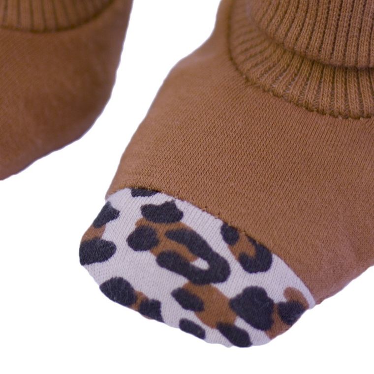 Buciki niechodki dziewczęce, brązowe, Nicol