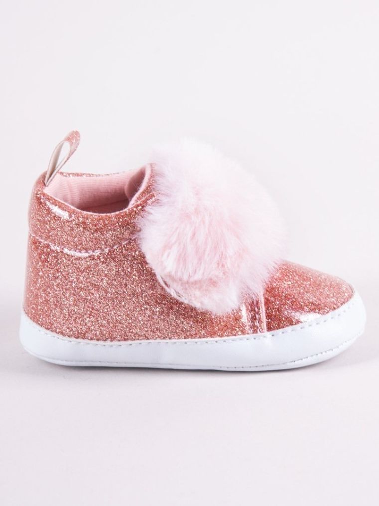 Buciki niechodki dziewczęce, różowe, Yoclub